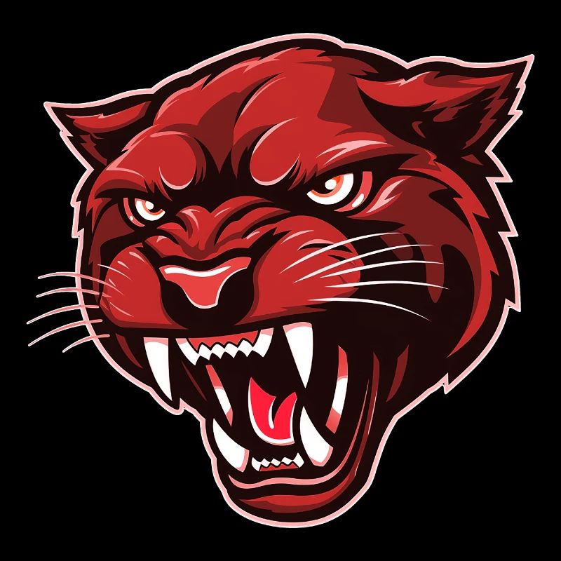 Panther Head Red