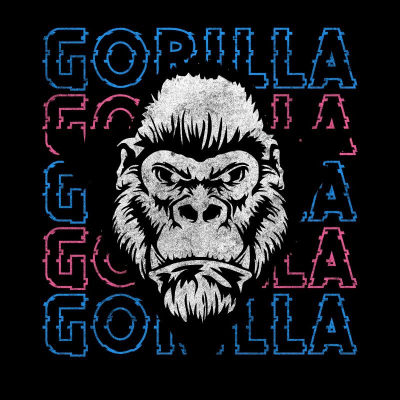 Starch silverback monkey chimpanzee