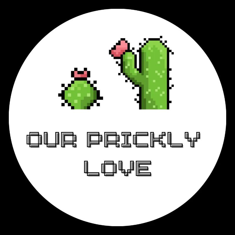 Our Spiky Love Pixel Art