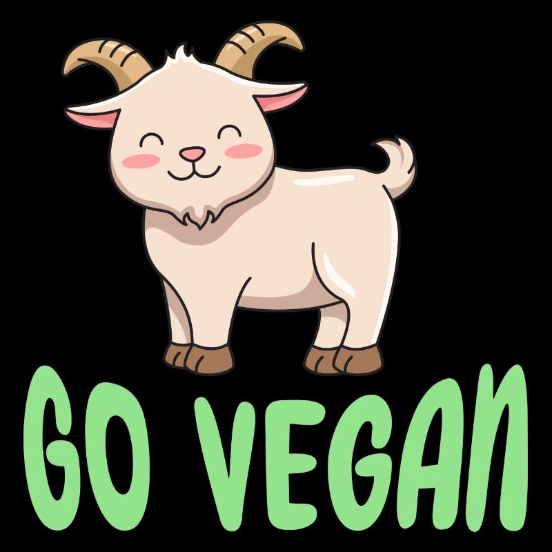 Goat design for proud vegans