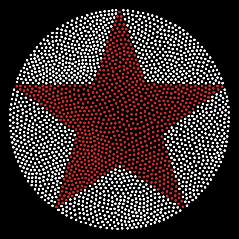 Étoile dans un cercle