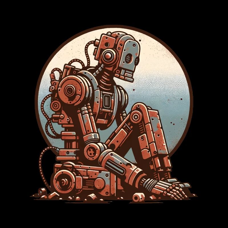Robot, Romantik, Liebeskummer, Retro, traurig
