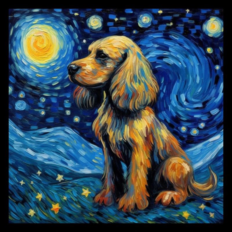 Cocker Épagneul Nuit Étoilée