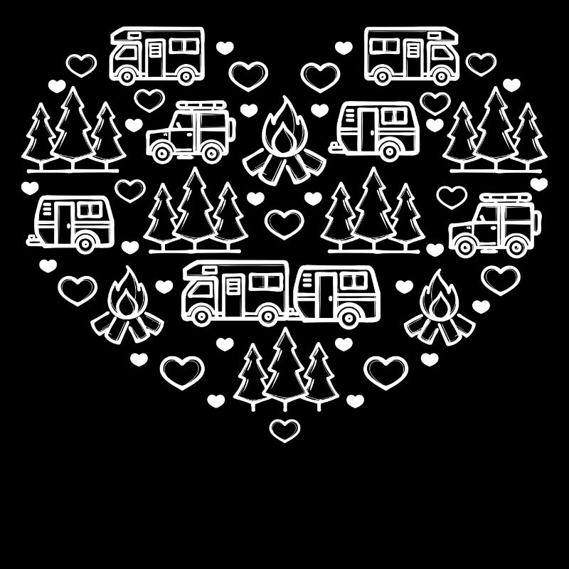 Herz Campingplatz Zelten Wohnmobil Camping Camper