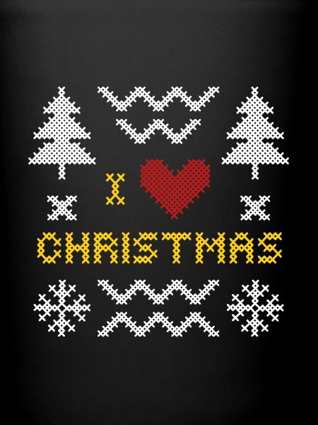 Weihnachtsherz Strickmuster Design