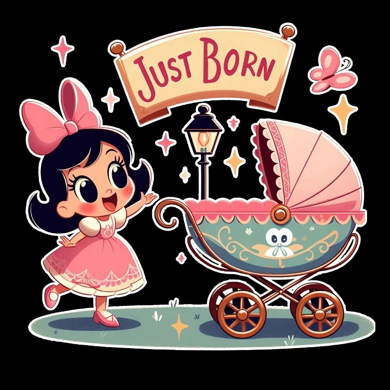 Gerade geborenes Mädchen