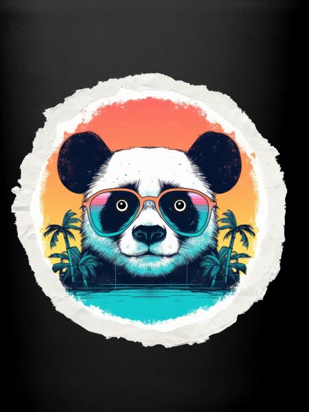 Bébé panda en vacances