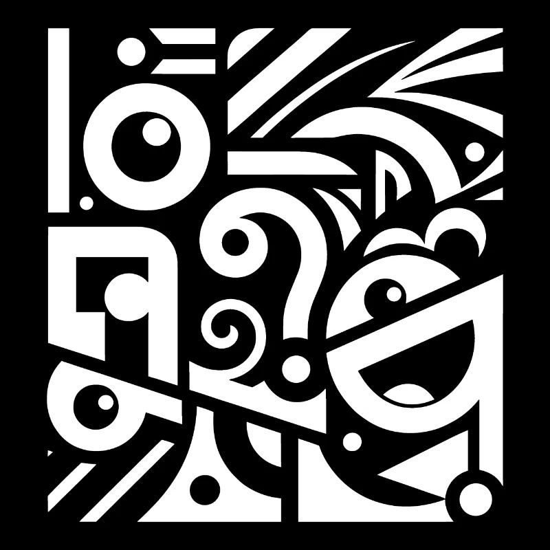 Black and White Swirl Pattern