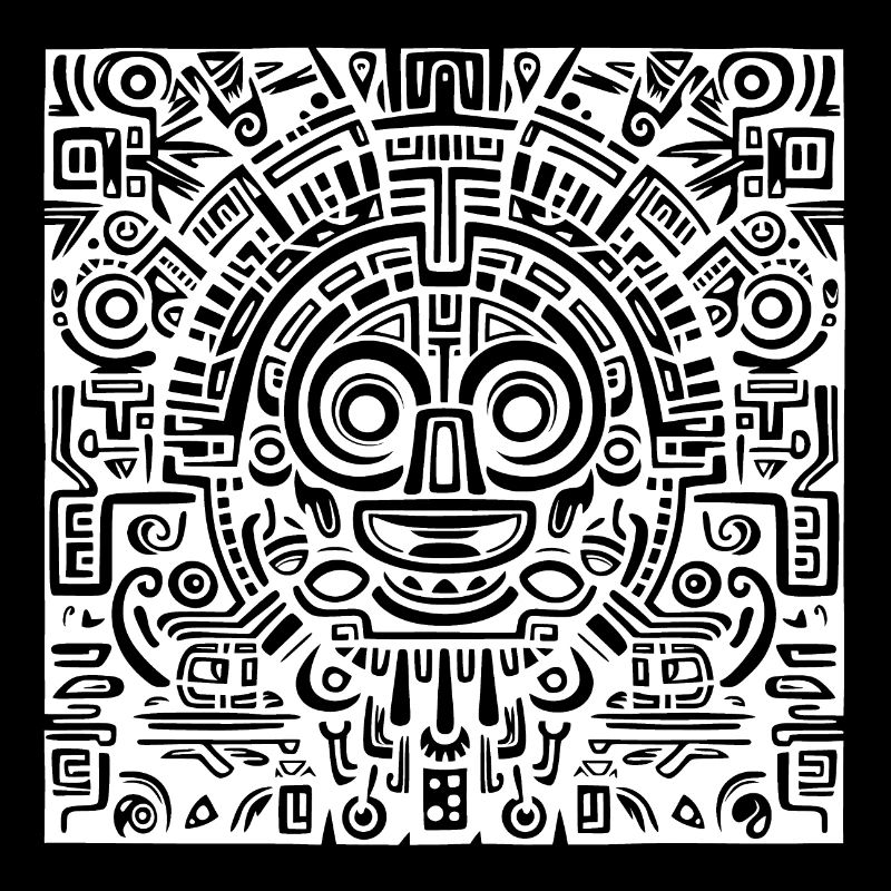 Inca, Aztec, Mayan Pattern, Artwork