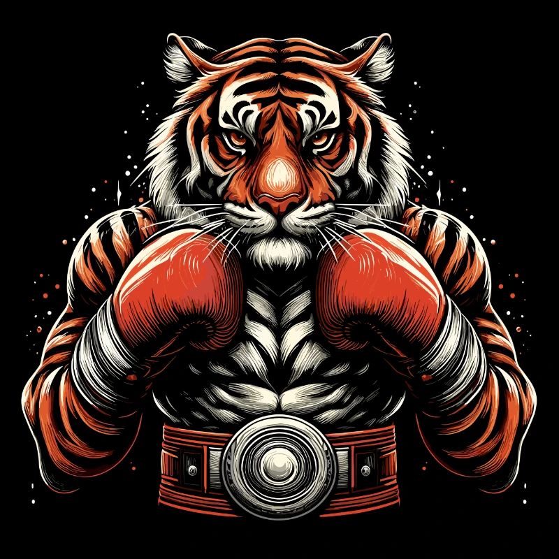 Tiger Boxer Fighter Boxing Gift