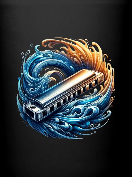 Harmonica abstract design