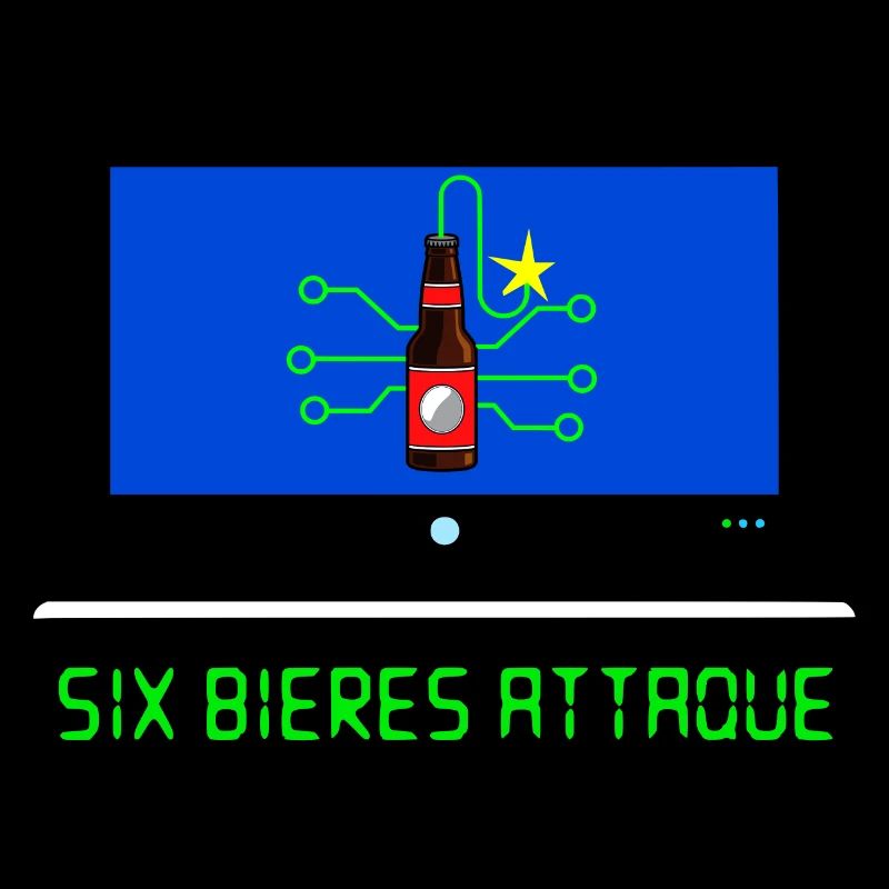 Sechs Biere attackieren