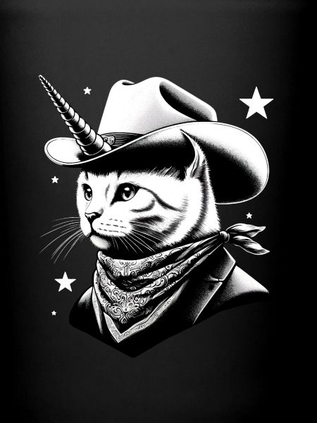 Cowboy-Katze-Einhorn