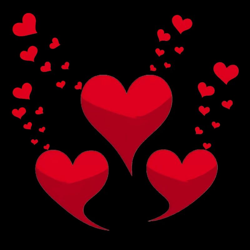 Red hearts