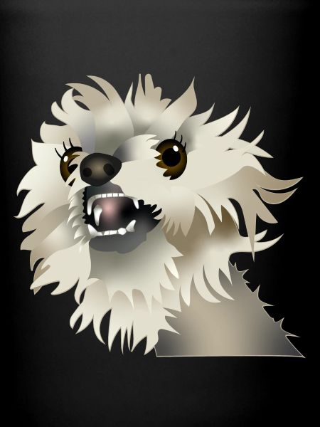 Chien heureux
