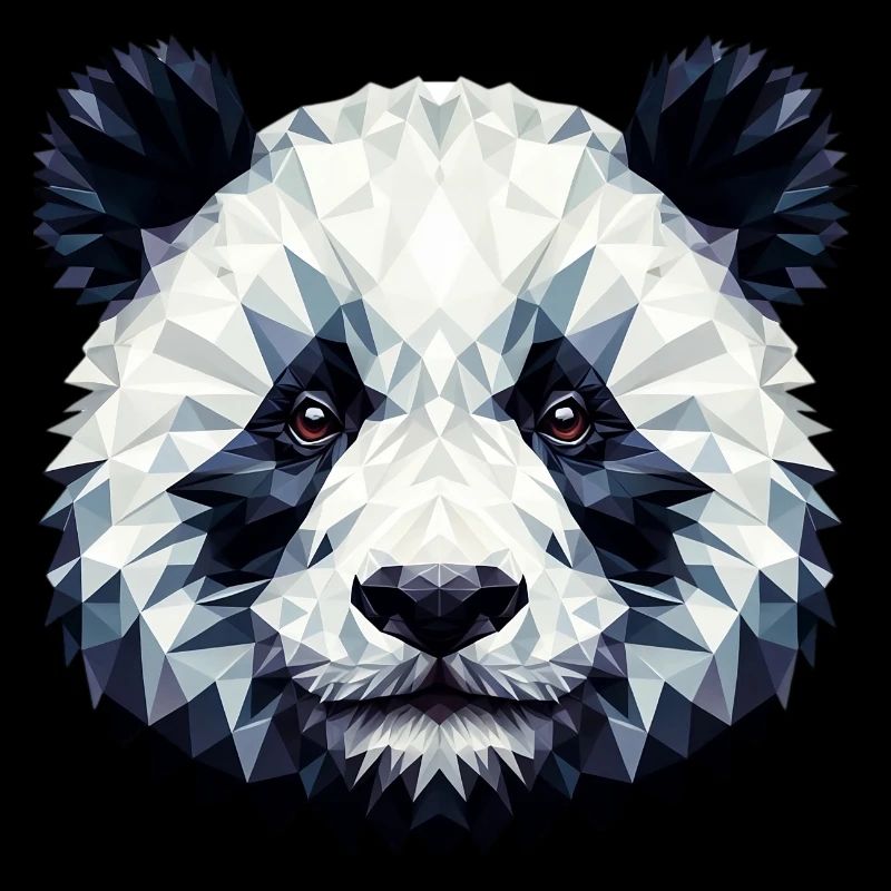 Polygonaler Panda