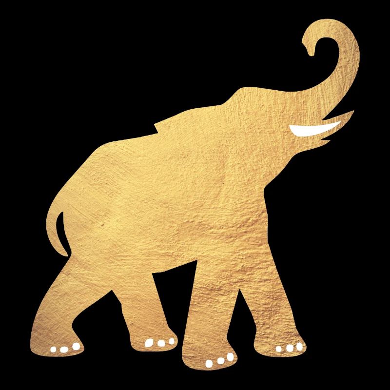 Yoga Éléphant Inde Or Luxe Médiation Énergie