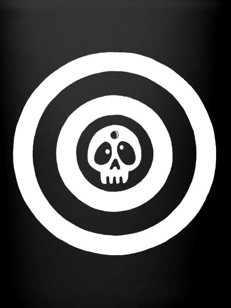 White target skull