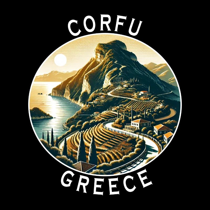 Corfu Greece island design