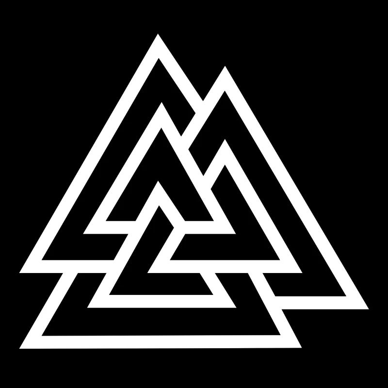 Couleur blanche Valknut