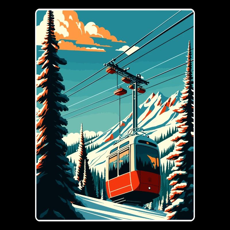 Sun Valley Ski Ski Voyage Affiche Souvenir WPA