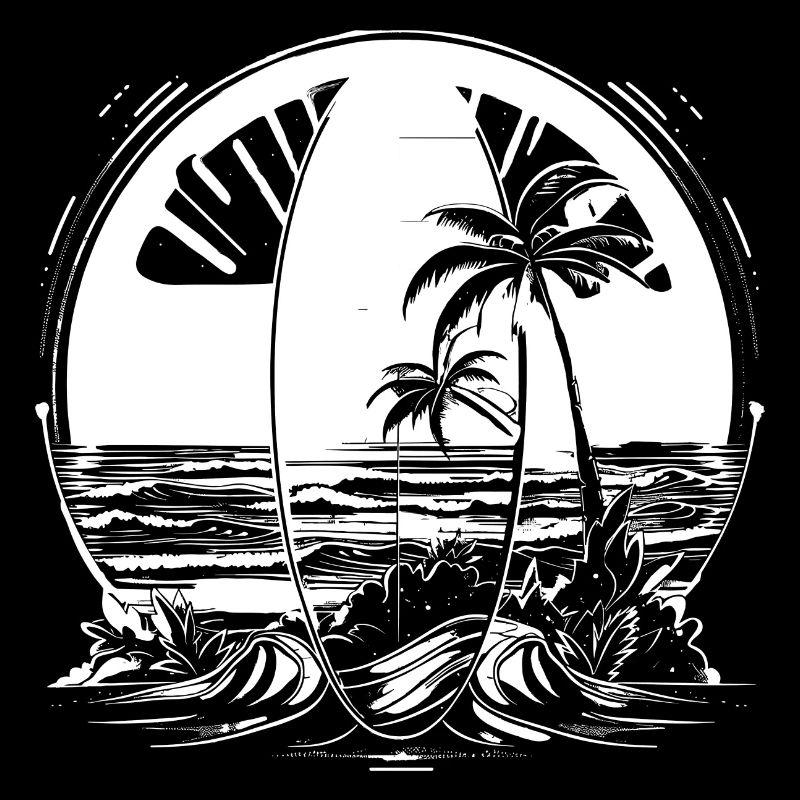 Illustration de surf