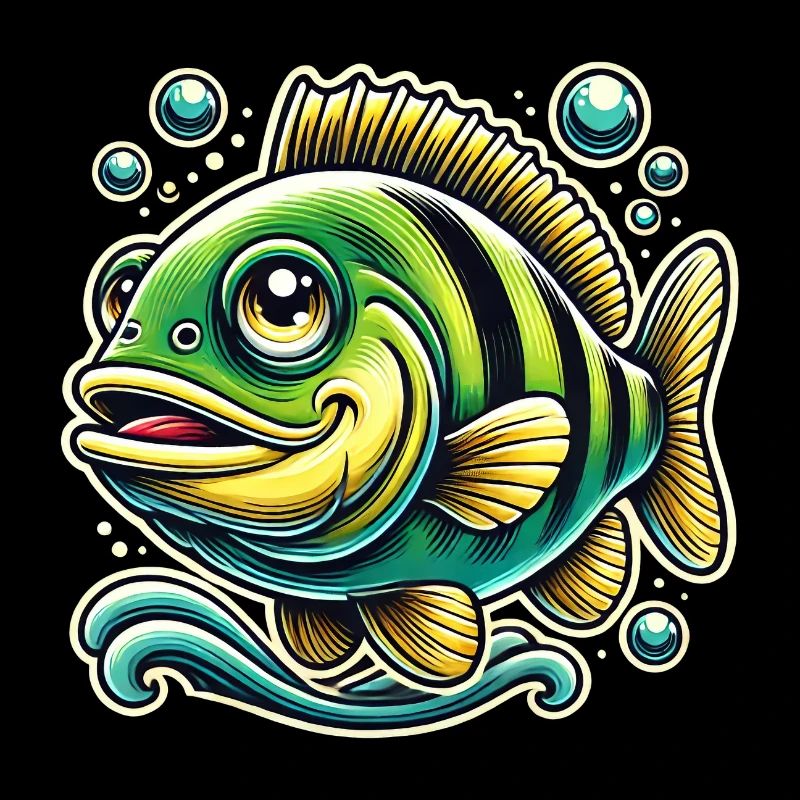 Barsch Flussbarsch Design