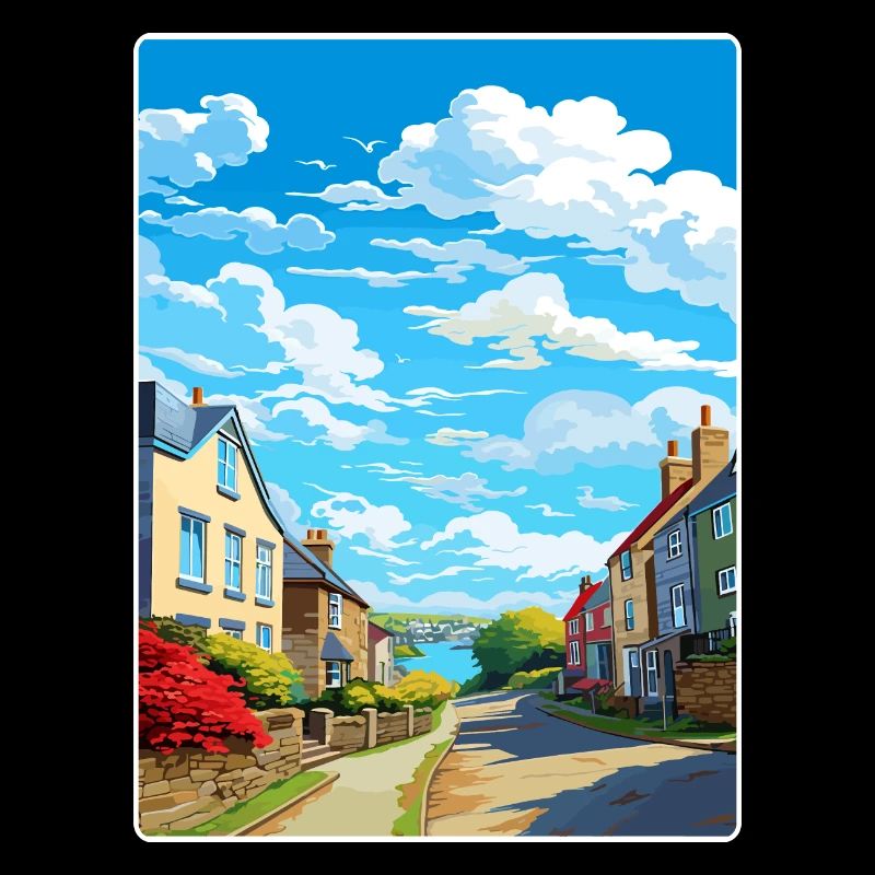 Charlestown, Cornouailles, Angleterre, Affiche de voyage
