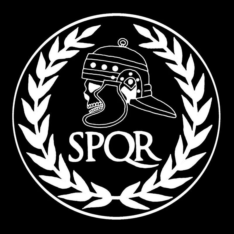 Tête de mort empire romain (blanc)