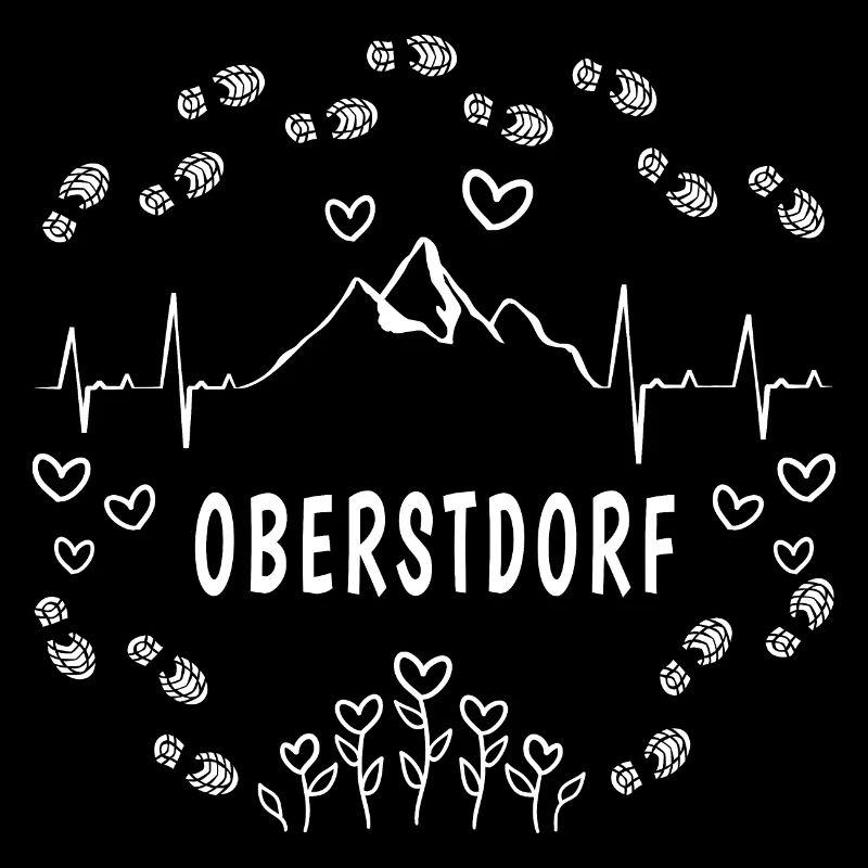 Oberstdorf Blumen Herz Berge Liebe