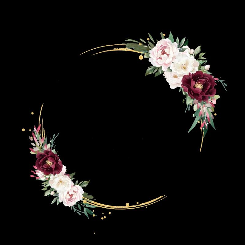 Cercle de fleurs personnalisable