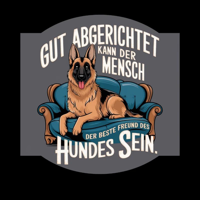 Deutscher Schäferhund der beste Freund des Hundes
