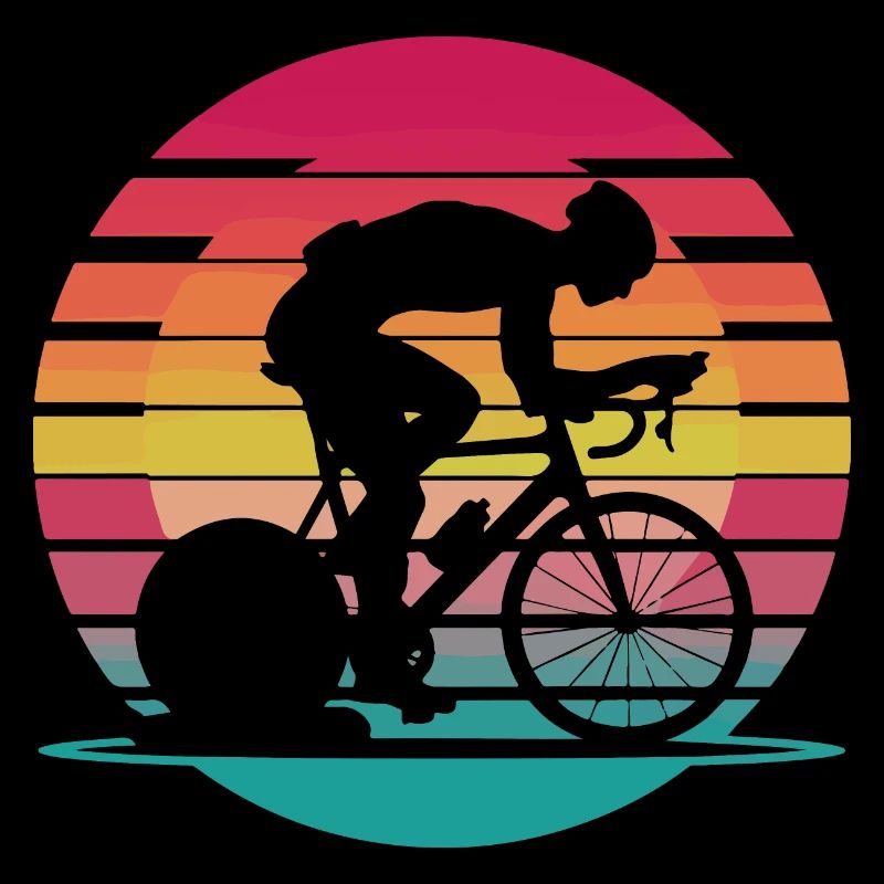 Neon Cyclist - Retro Indoor Training