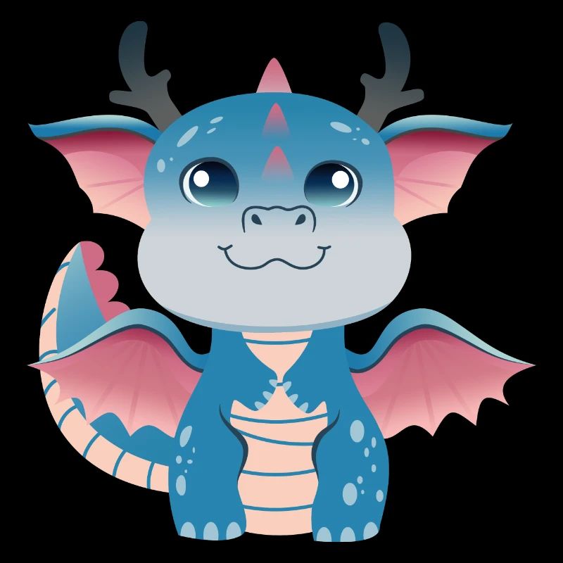 Breloque Dragonling Azur