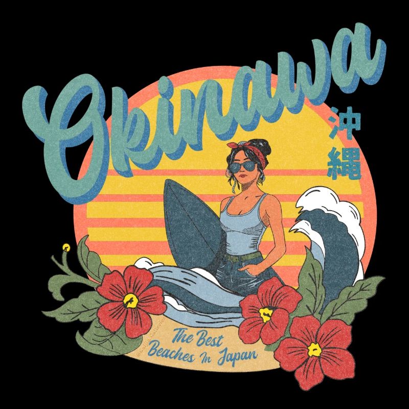 Okinawa Beaches (Halftone Version)