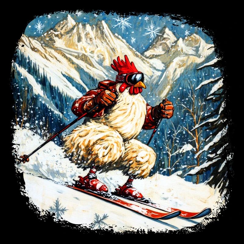 Poulet de ski