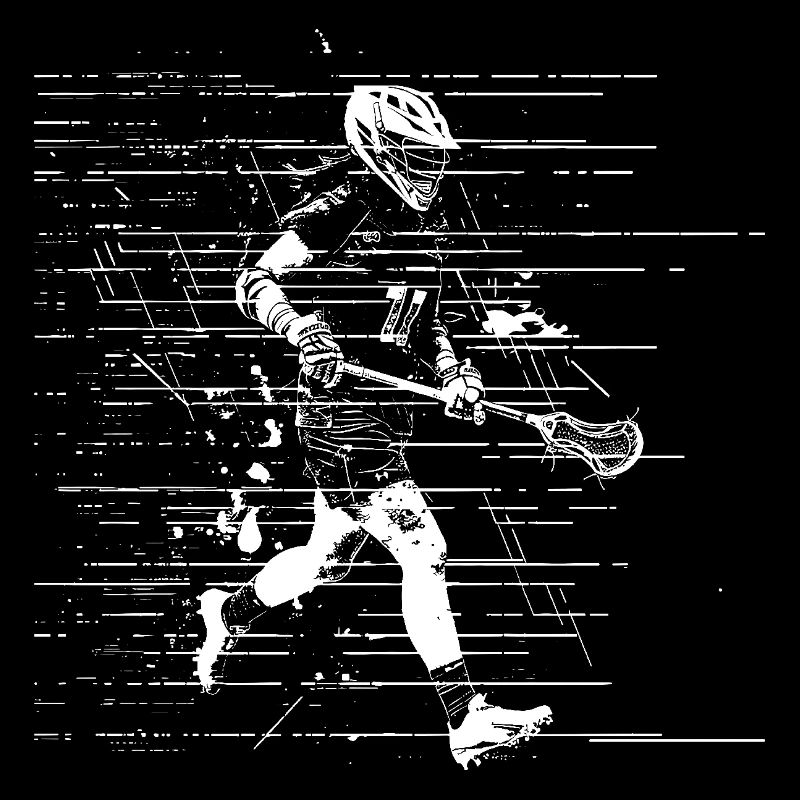 Lacrosse Player Drawing
