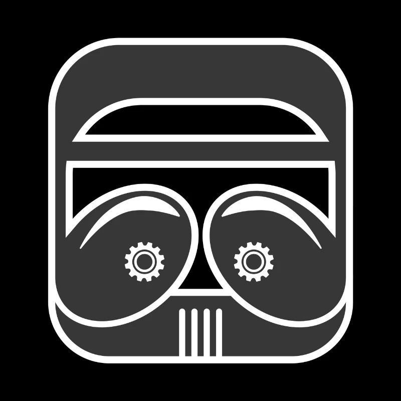 Masque robotique géométrique