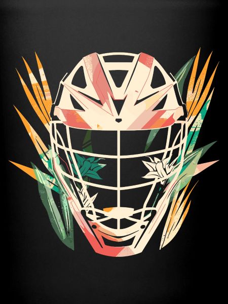 Lacrosse Helmet Cartoon