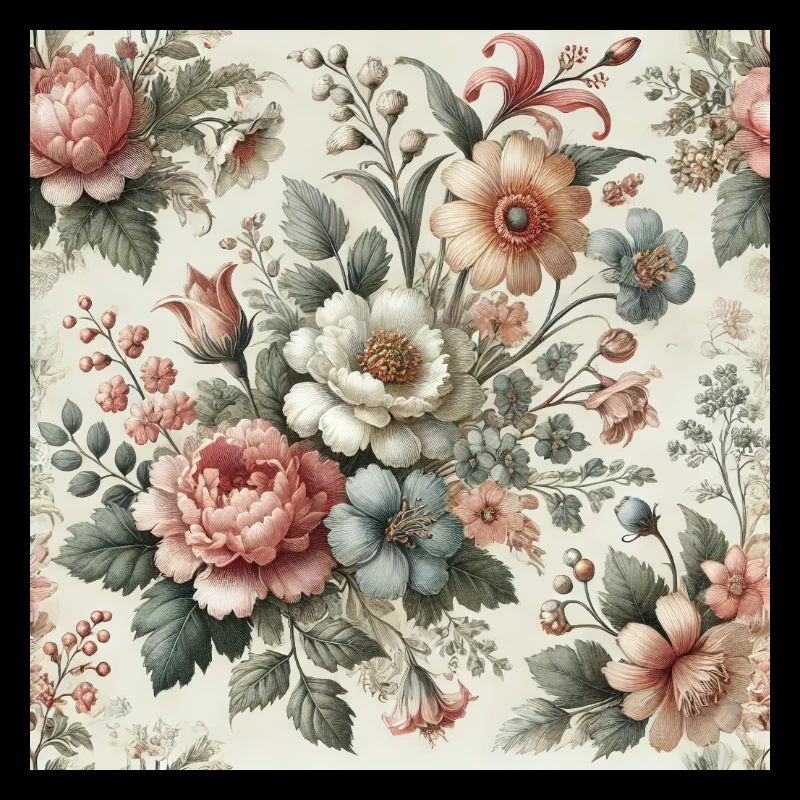 Vintager Blumengarten Ornament