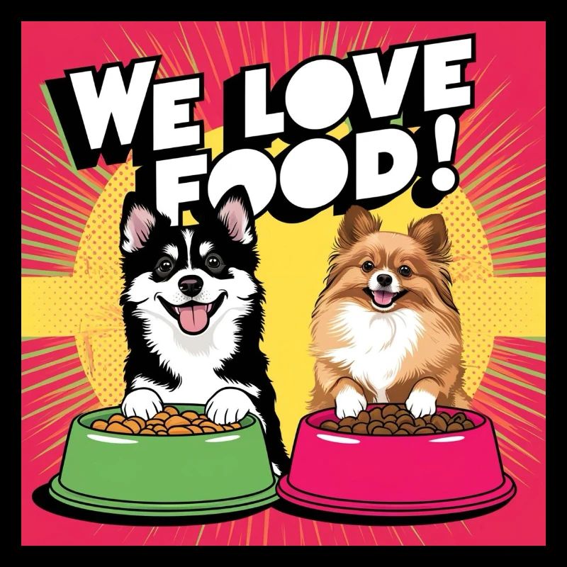 Nous aimons la nourriture - Comic Dogs