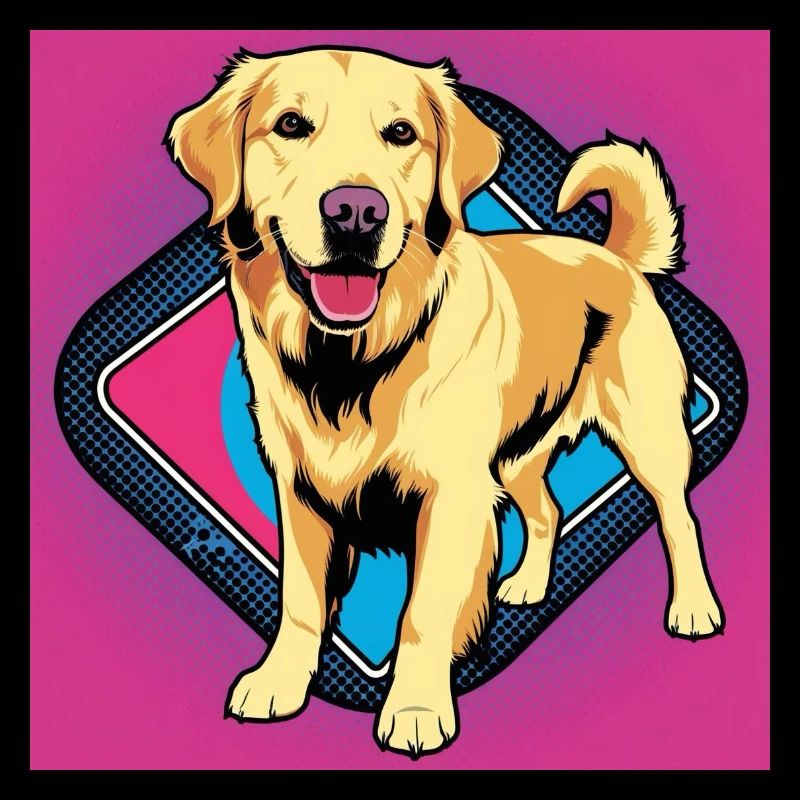 Comic Dog - Golden Retriever