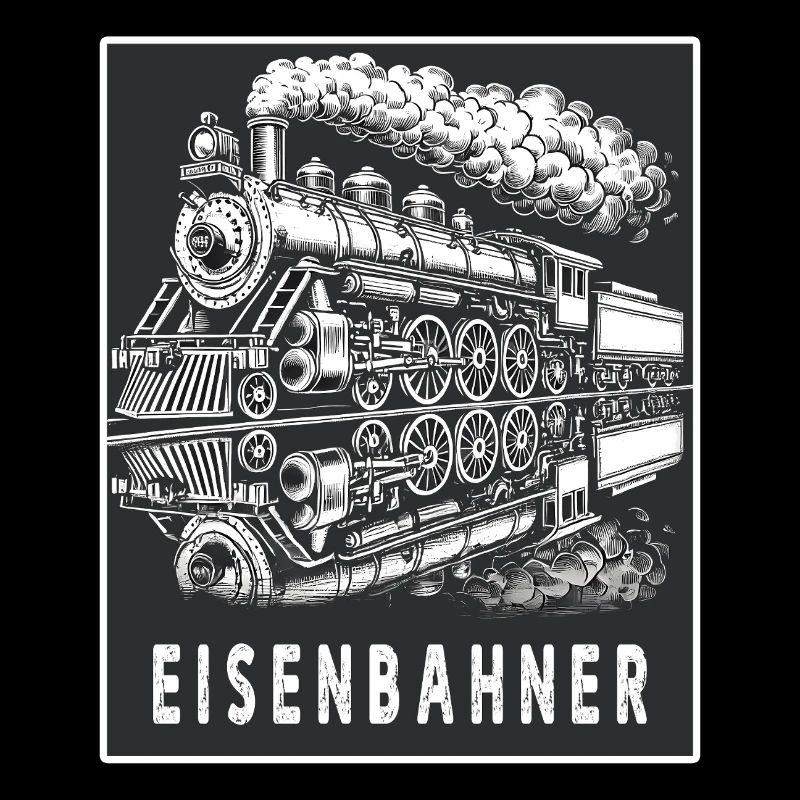 Dampflok Eisenbahner Retro
