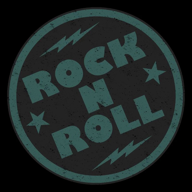Design d’insigne rétro rock and roll