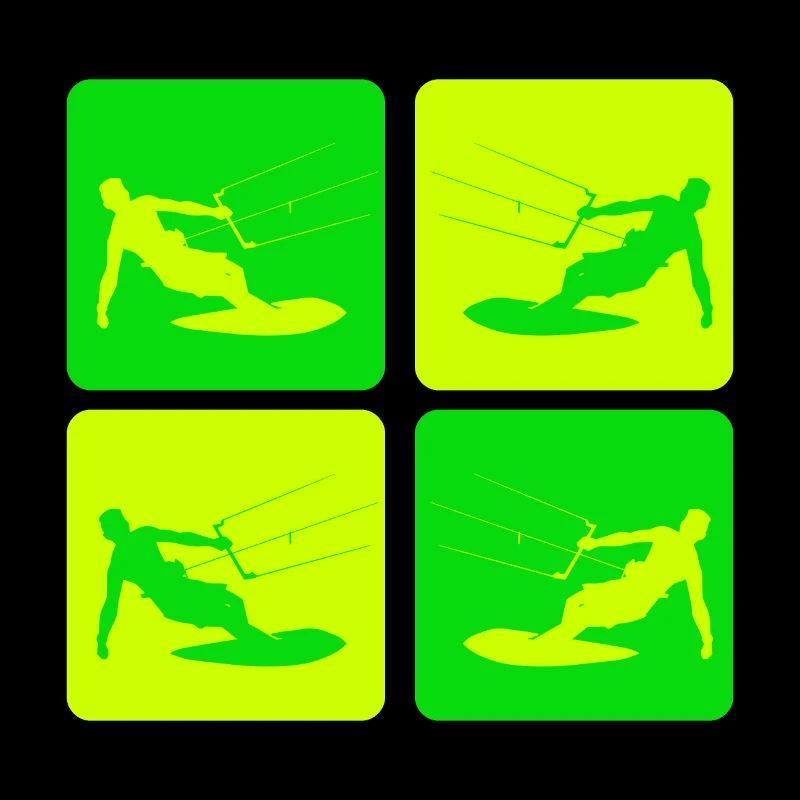 Kitesurfing Pop Art Style