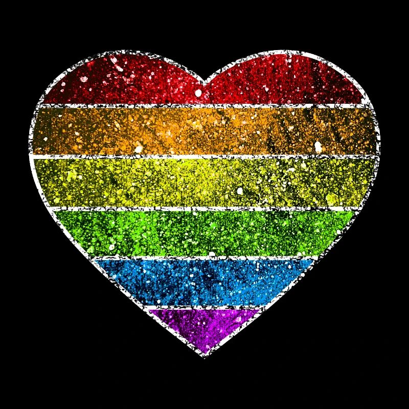 Kosmisches Regenbogenherz