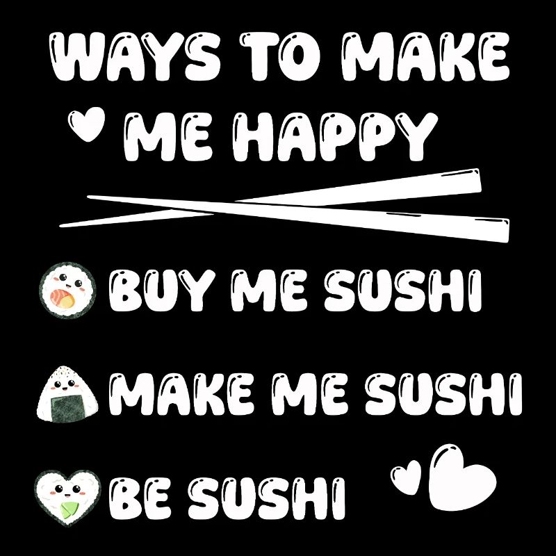 Happy Sushi Saying Sweet