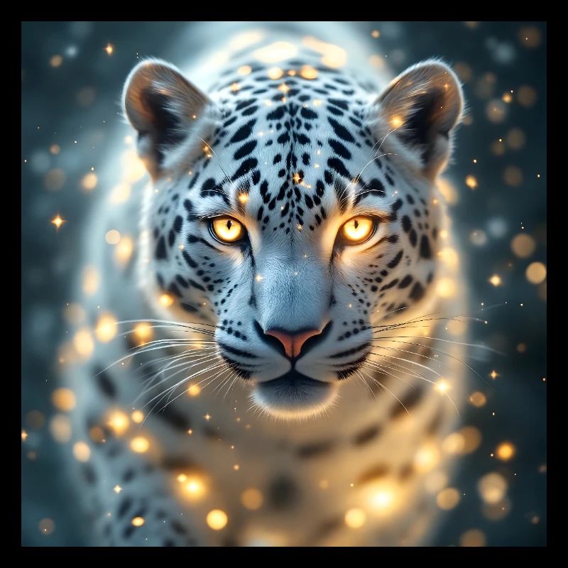 Animal Totem Léopard Blanc