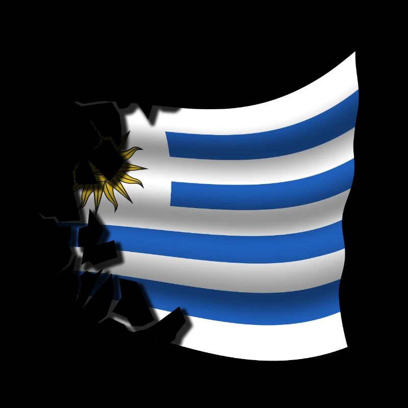 Drapeau de l’Uruguay - Uruguay - Drapeau Broken Design