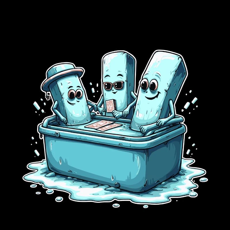 Icecube Lolly Pool Party Design